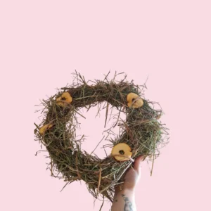 Couronne de foin à la pomme